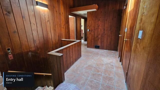 Existing home: Interior entry hall